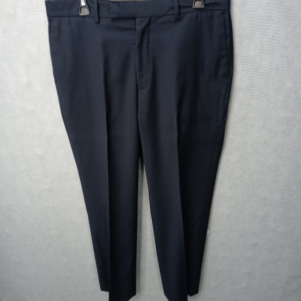 Valenti Uomo men's navy blue polyester dress pants